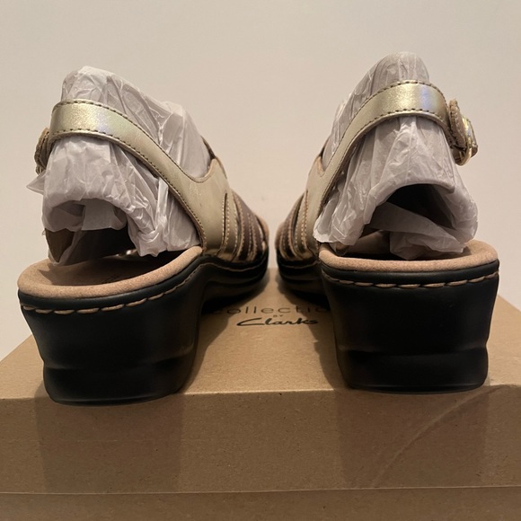 Clarks Lexi Marigold Q Multi Strap Comfort Sandal Womens Size Xw Pewter